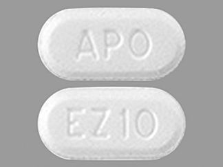 This is a Tablet imprinted with APO on the front, EZ 10 on the back.