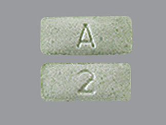 This is a Tablet imprinted with 2 on the front, A on the back.