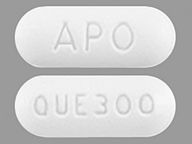 Tableta de 300 Mg de Quetiapine Fumarate