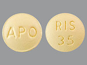 Risedronate Sodium: This is a Tablet imprinted with APO on the front, RIS  35 on the back.