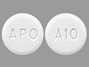 Adefovir Dipivoxil: This is a Tablet imprinted with APO on the front, A10 on the back.