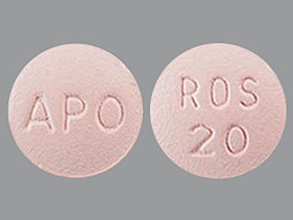 This is a Tablet imprinted with APO on the front, ROS  20 on the back.