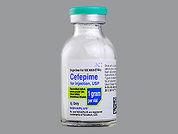 Cefepime Hcl: This is a Vial imprinted with nothing on the front, nothing on the back.