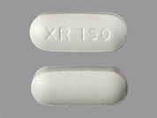 Seroquel Xr: This is a Tablet Er 24 Hr imprinted with XR 150 on the front, nothing on the back.