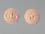 Citalopram Hbr: This is a Tablet imprinted with A on the front, 05 on the back.