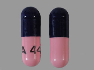 This is a Capsule imprinted with A 44 on the front, nothing on the back.