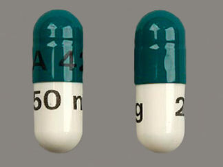 This is a Capsule imprinted with A 42 on the front, 250 mg on the back.