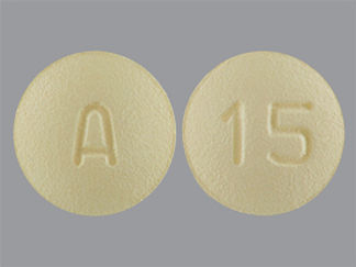 This is a Tablet imprinted with A on the front, 15 on the back.