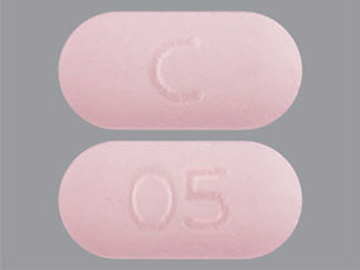 This is a Tablet imprinted with C on the front, 05 on the back.