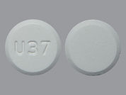 Acetaminophen W/Codeine: This is a Tablet imprinted with U37 on the front, nothing on the back.