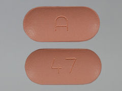 This is a Tablet imprinted with A on the front, 47 on the back.