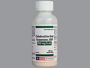 Cefadroxil: This is a Suspension Reconstituted Oral imprinted with nothing on the front, nothing on the back.