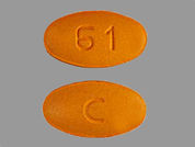 Cefpodoxime Proxetil: Esto es un Tableta imprimido con C en la parte delantera, 61 en la parte posterior, y es fabricado por None.