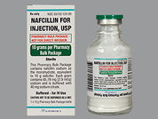 Nafcillin Sodium: Esto es un Vial imprimido con nada en la parte delantera, nada en la parte posterior, y es fabricado por None.