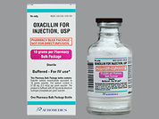 Oxacillin Sodium: Esto es un Vial imprimido con nada en la parte delantera, nada en la parte posterior, y es fabricado por None.