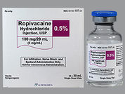 Ropivacaine Hcl-Ns: Esto es un Vial imprimido con nada en la parte delantera, nada en la parte posterior, y es fabricado por None.