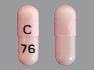 This is a Capsule imprinted with C on the front, 76 on the back.