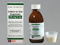 Cefdinir 125Mg/5Ml (package of 60.0 ml(s)) null