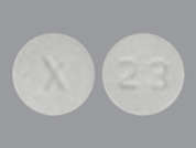 Alfuzosin Hcl Er: Esto es un Tableta LP 24 Hr blanco redondo imprimido con X en la parte delantera, 23 en la parte posterior, y es fabricado por RISING PHARM.