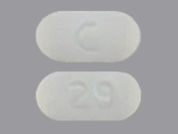 Metformin Hcl Er: This is a Tablet Er 24 Hr imprinted with C on the front, 29 on the back.