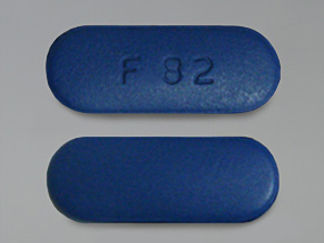 This is a Tablet imprinted with F 82 on the front, nothing on the back.