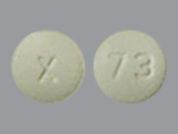 Alprazolam Er: Esto es un Tableta Er 24 Hr imprimido con x en la parte delantera, 73 en la parte posterior, y es fabricado por None.