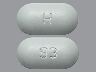 This is a Tablet imprinted with H on the front, 93 on the back.