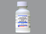 Amoxicillin-Clavulanate Potass: Esto es un Suspensión Reconstituida Oral imprimido con nada en la parte delantera, nada en la parte posterior, y es fabricado por None.