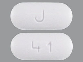 This is a Tablet imprinted with 41 on the front, J on the back.
