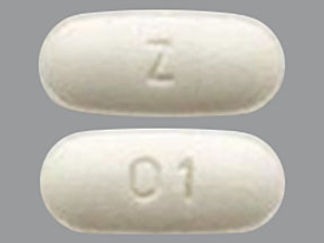 This is a Tablet imprinted with Z on the front, 01 on the back.
