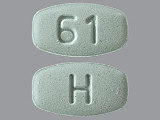 This is a Tablet imprinted with 61 on the front, H on the back.