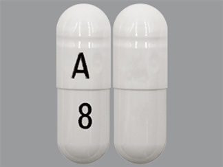 This is a Capsule Er Pellets 24 Hr imprinted with A on the front, 8 on the back.