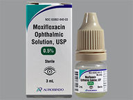 Gotas de 0.5 % (package of 3.0) de Moxifloxacin Hcl