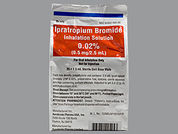Ipratropium Bromide: This is a Solution Non-oral imprinted with nothing on the front, nothing on the back.