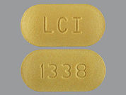 Avidoxy: This is a Tablet imprinted with LCI on the front, 1338 on the back.