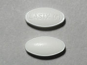 Lasix: This is a Tablet imprinted with LASIX R on the front, nothing on the back.