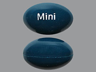 This is a Capsule imprinted with Mini on the front, nothing on the back.