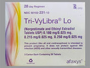 Tri-Vylibra: This is a Tablet imprinted with S on the front, 15 or 16 or 17 or 24 on the back.