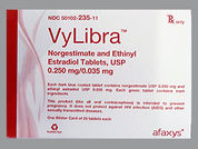 Vylibra: This is a Tablet imprinted with S on the front, 22 or 24 on the back.