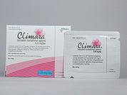 Climara: This is a Patch Transdermal Weekly imprinted with Climara  (estradiol)  0.05mg/day on the front, nothing on the back.