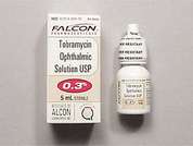 Tobramycin Sulfate: This is a Drops imprinted with nothing on the front, nothing on the back, and is manufactured by SANDOZ.