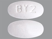 Methscopolamine Bromide: This is a Tablet imprinted with BY2 on the front, nothing on the back.