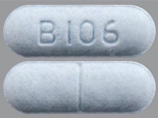 This is a Tablet imprinted with B106 on the front, nothing on the back.