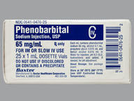 Phenobarbital Sodium 65Mg/Ml (package of 1.0 ml(s)) Vial