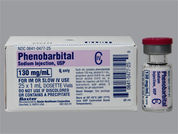 Phenobarbital Sodium: This is a Vial imprinted with nothing on the front, nothing on the back.