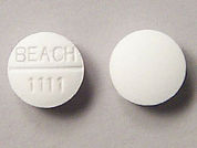 K-Phos Original: This is a Tablet Soluble imprinted with BEACH  1111 on the front, nothing on the back.