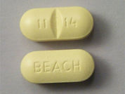 Uroqid-Acid No.2: This is a Tablet imprinted with BEACH on the front, 1114 on the back.