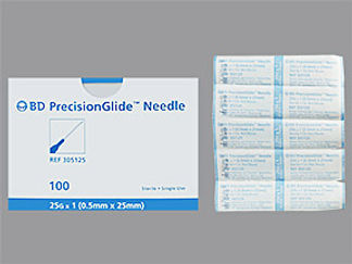 This is a Needle Disposable imprinted with nothing on the front, nothing on the back.