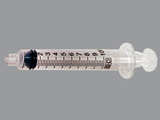 This is a Syringe Empty Disposable imprinted with nothing on the front, nothing on the back.