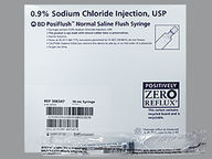 Jeringa de 0.9% (package of 10.0 ml(s)) de Saline Flush